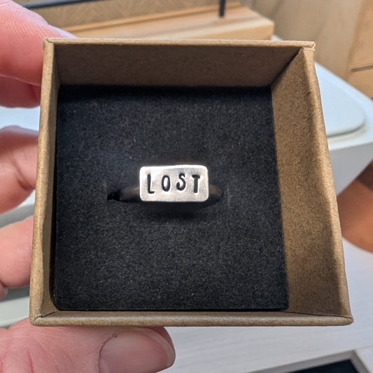LOST Recycled Silver Ring - Not Lost Jewellery