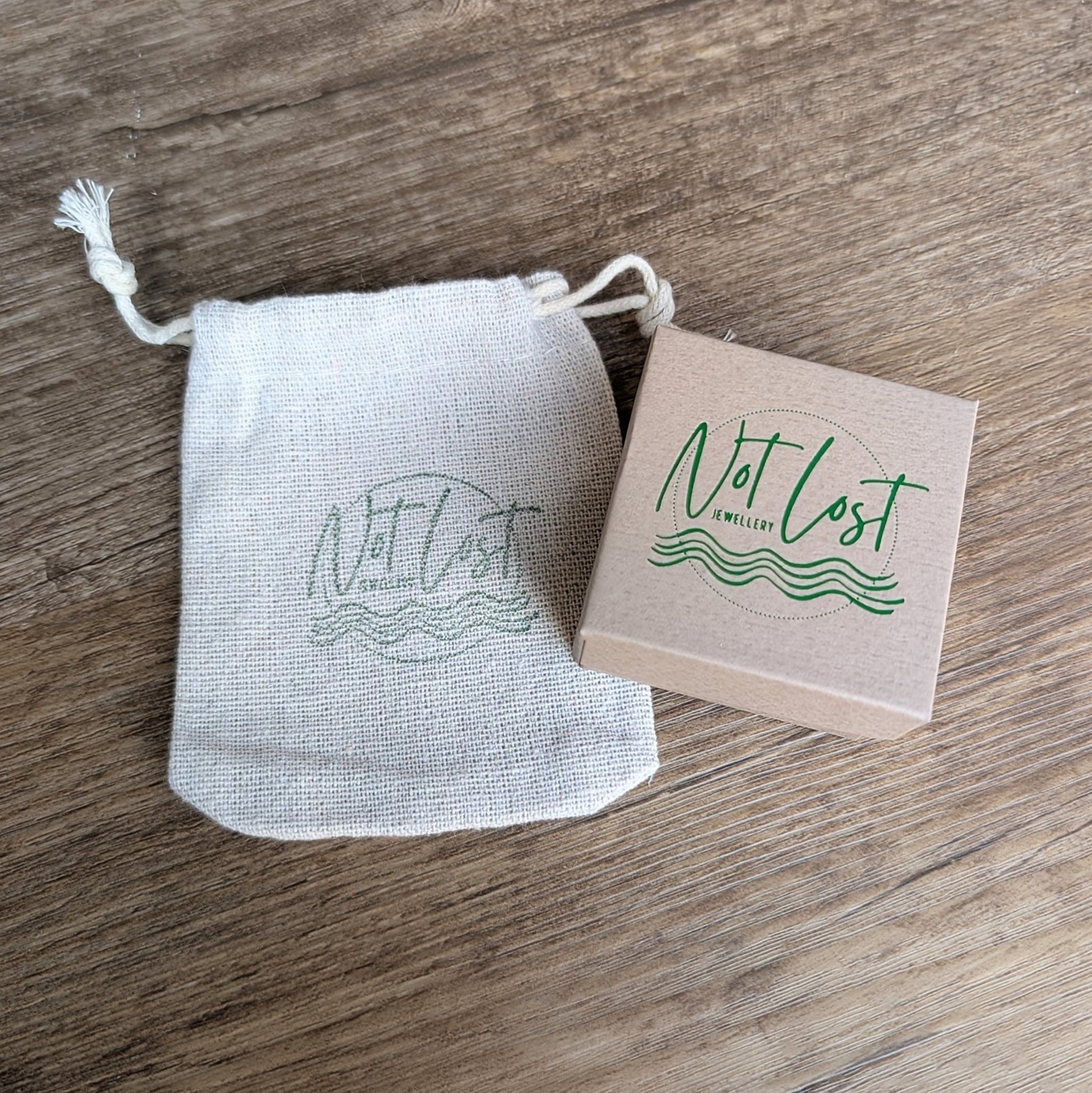 Recycled Sterling Silver 'Not Lost' & 'Lost' Pendant Cord Necklace - Not Lost Jewellery