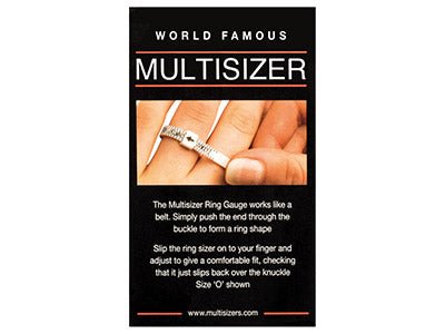 Adjustable Ring Sizer, UK Size, Reusable - Not Lost Jewellery