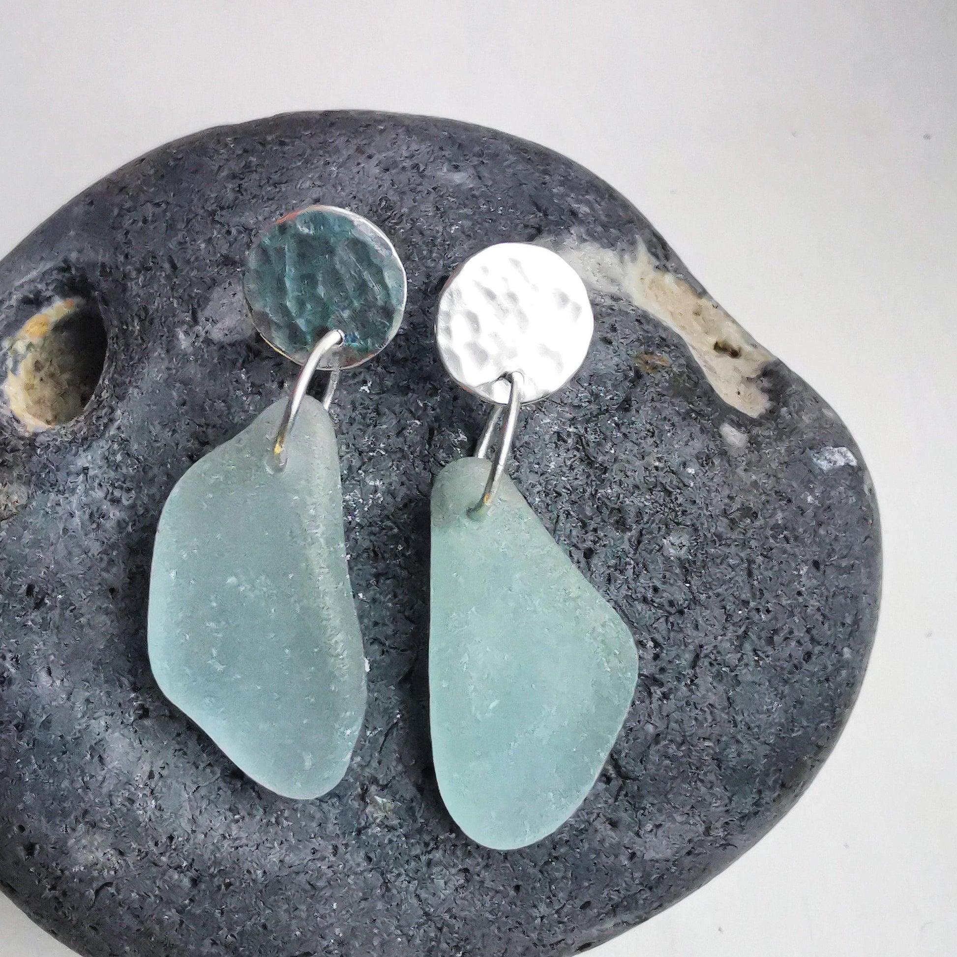 Bespoke Recycled Silver Seaglass Jewellery - Not Lost Jewellery