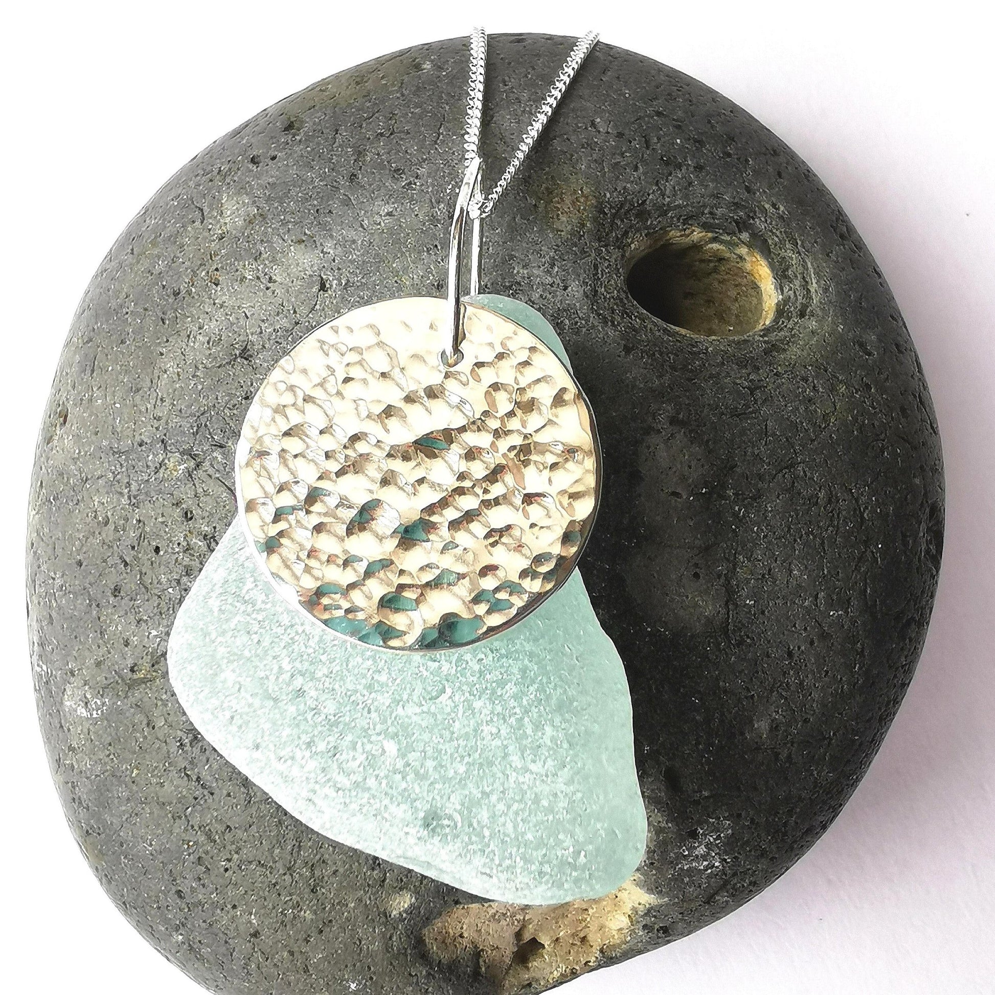 Bespoke Recycled Silver Seaglass Jewellery - Not Lost Jewellery