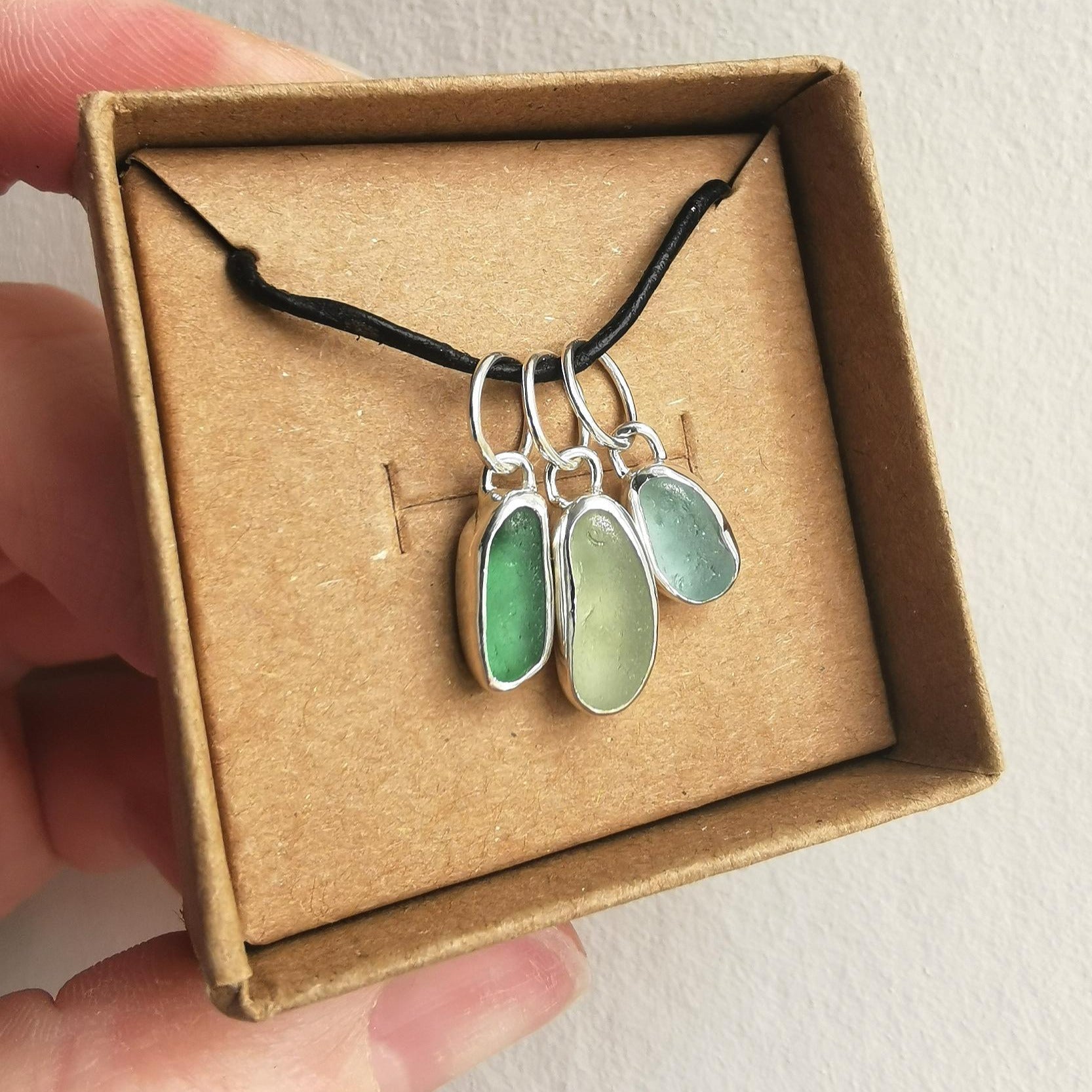 Bespoke Recycled Silver Seaglass Jewellery - Not Lost Jewellery