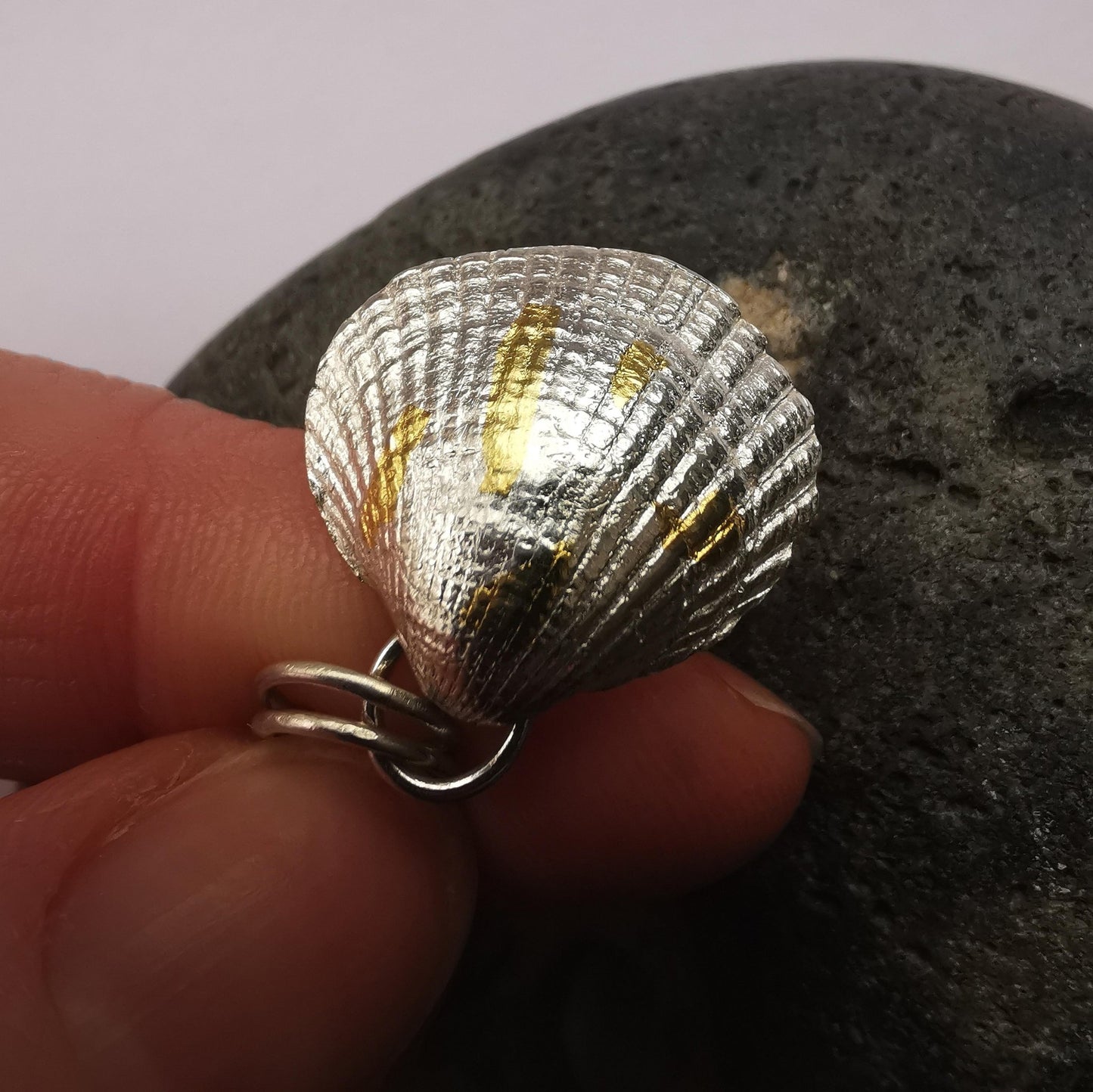 Keum Boo Sea Shell Pendant Necklace - Large Size - Not Lost Jewellery