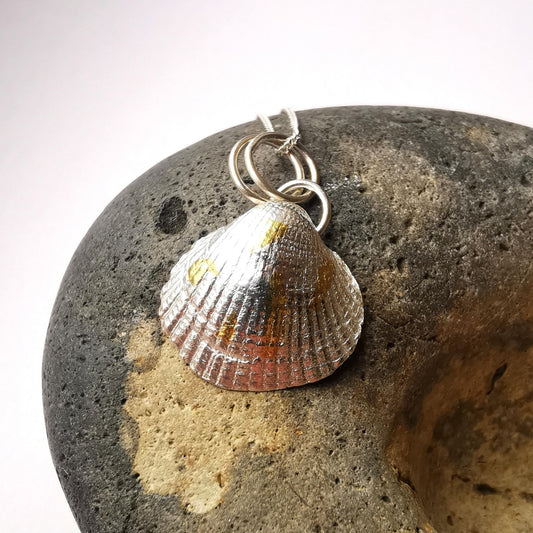 Keum Boo Sea Shell Pendant Necklace - Large Size - Not Lost Jewellery