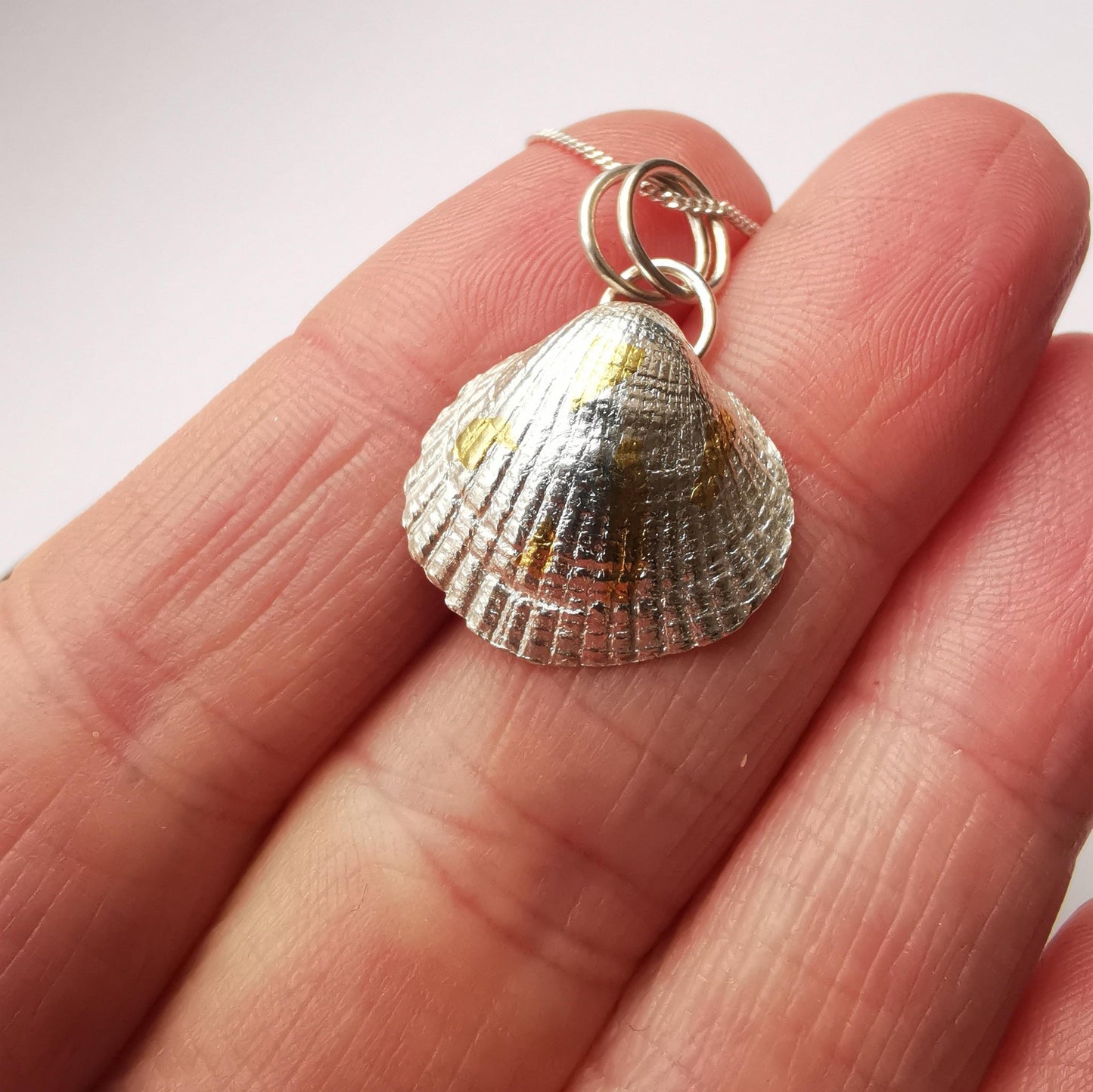 Keum Boo Sea Shell Pendant Necklace - Large Size - Not Lost Jewellery
