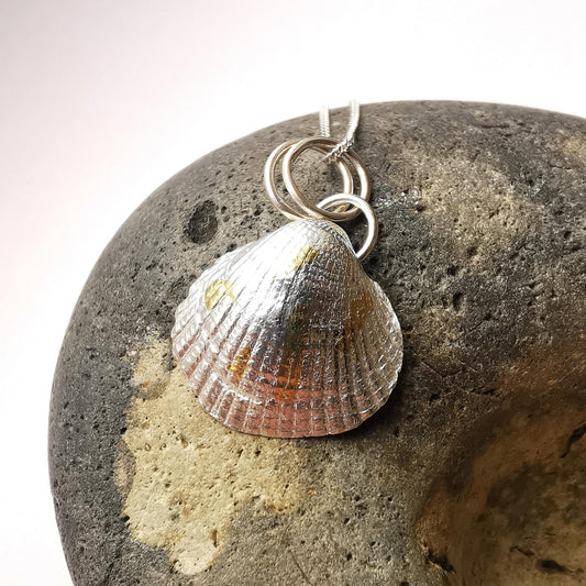 Keum Boo Sea Shell Pendant Necklace - Large Size - Not Lost Jewellery