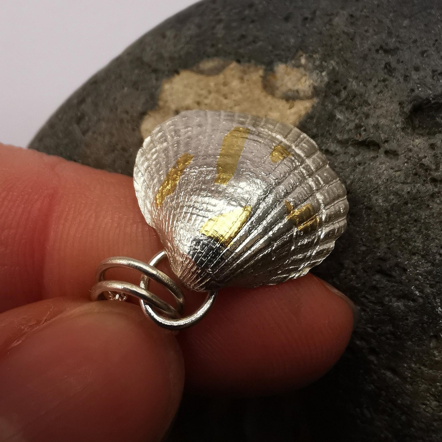 Keum Boo Sea Shell Pendant Necklace - Large Size - Not Lost Jewellery