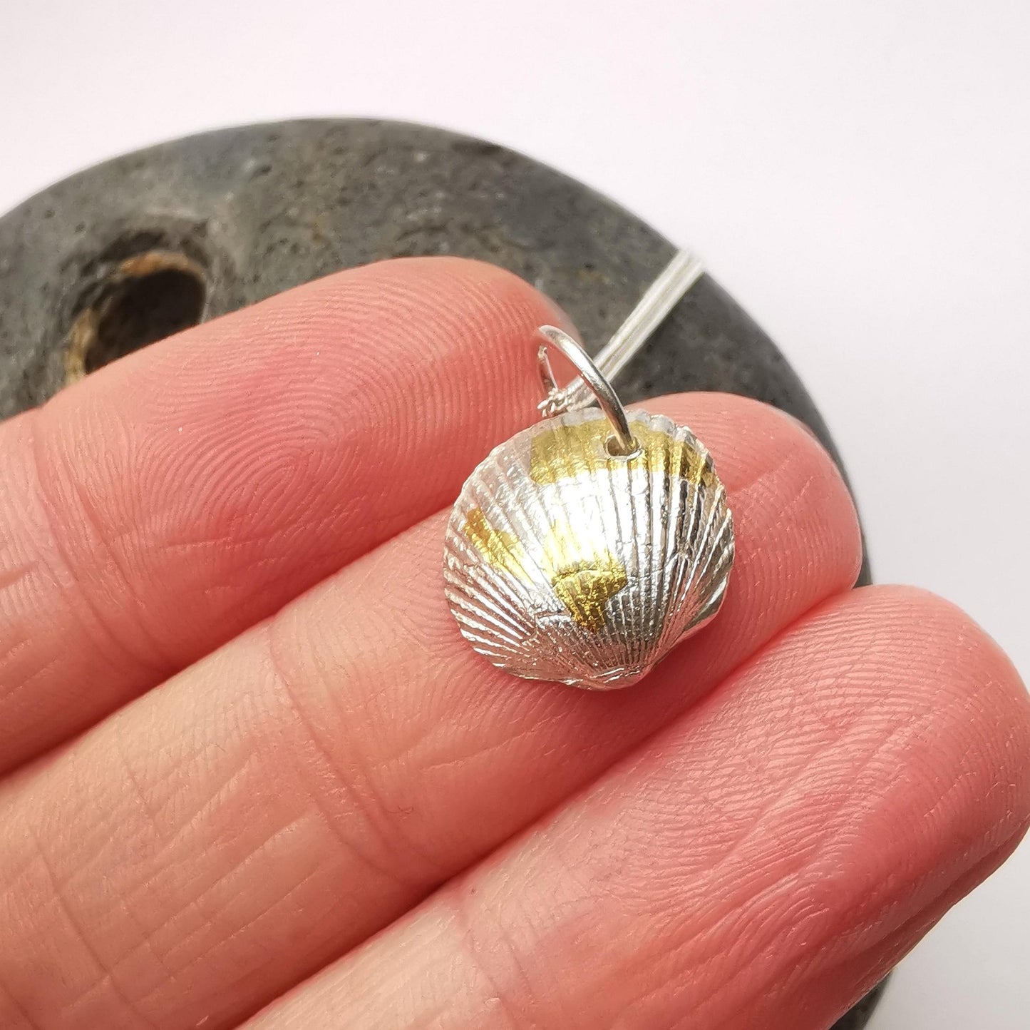 Keum Boo Sea Shell Pendant Necklace - Medium Size - Not Lost Jewellery