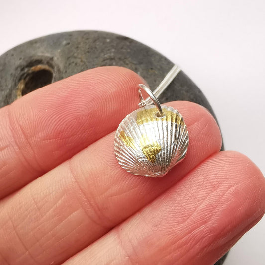 Keum Boo Sea Shell Pendant Necklace - Medium Size - Not Lost Jewellery