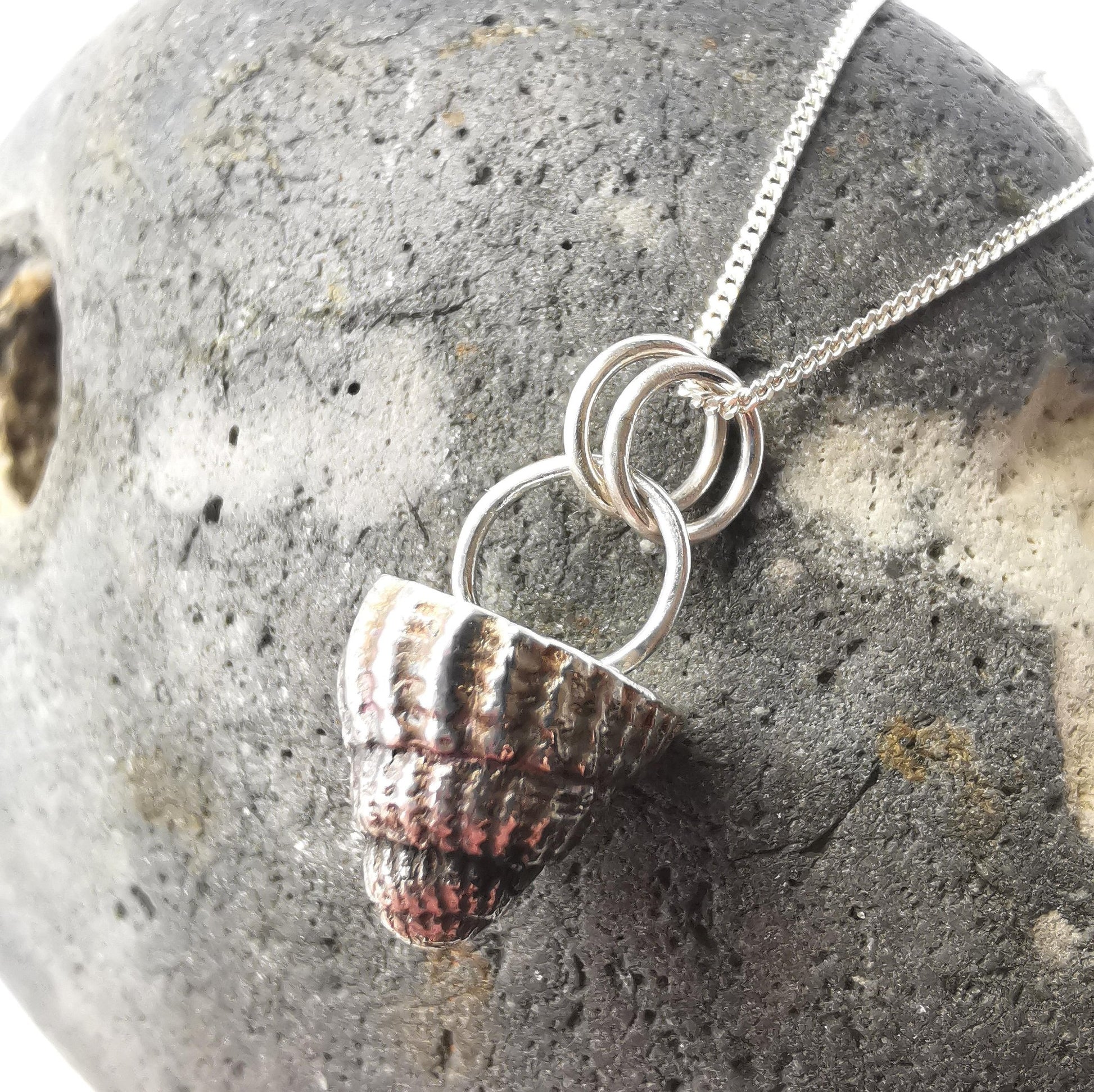 Netted Dog Whelk Shell Pendant Necklace - Not Lost Jewellery