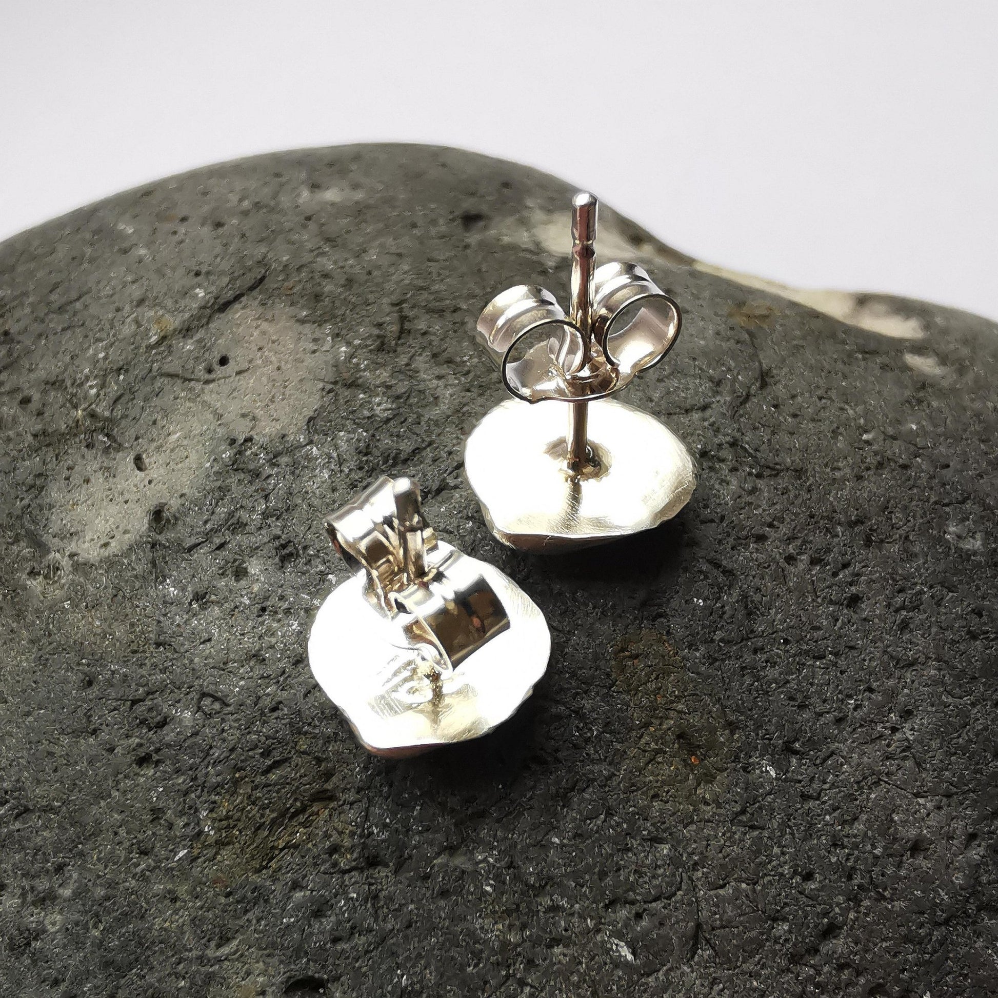 Silver Shell Stud Earrings - Not Lost Jewellery