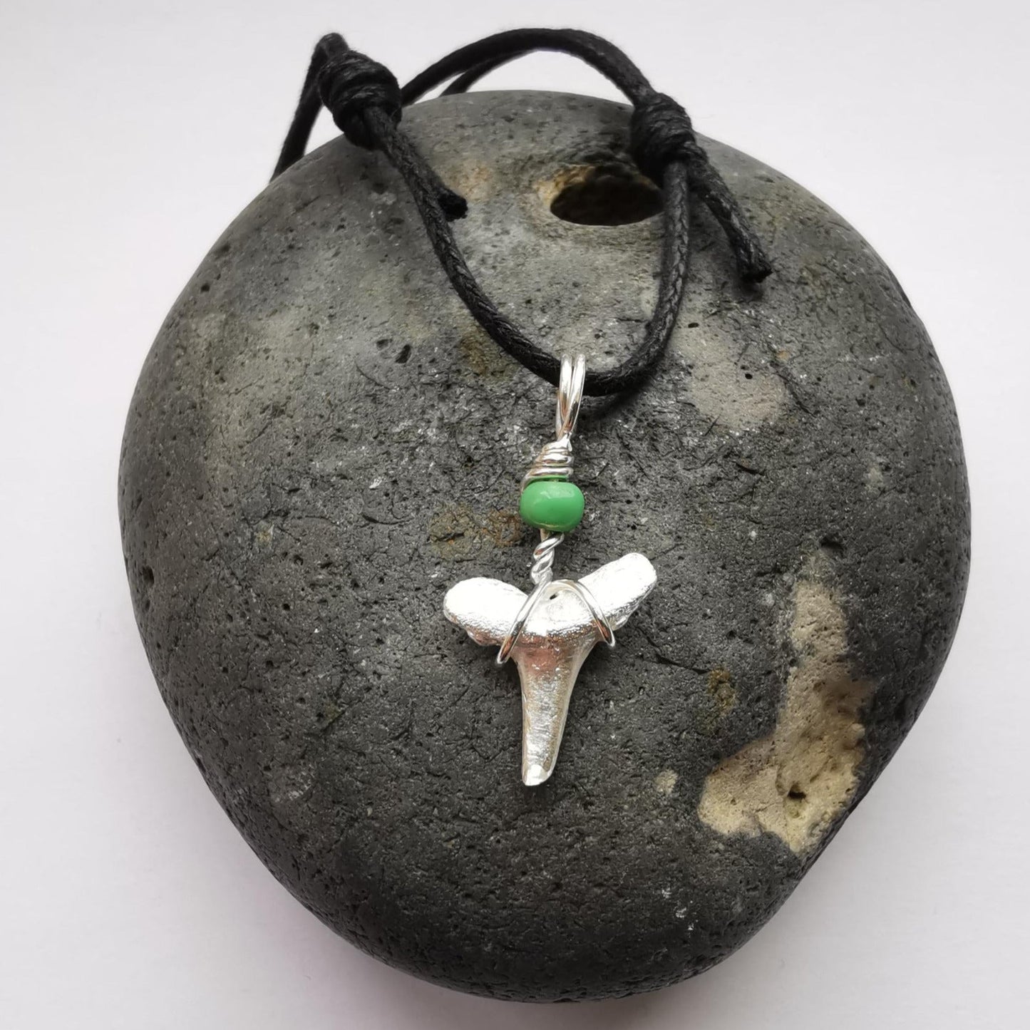 The OG Sharks Tooth Necklace - Real Shark Tooth Fossil Cast in Fine Silver - Not Lost Jewellery