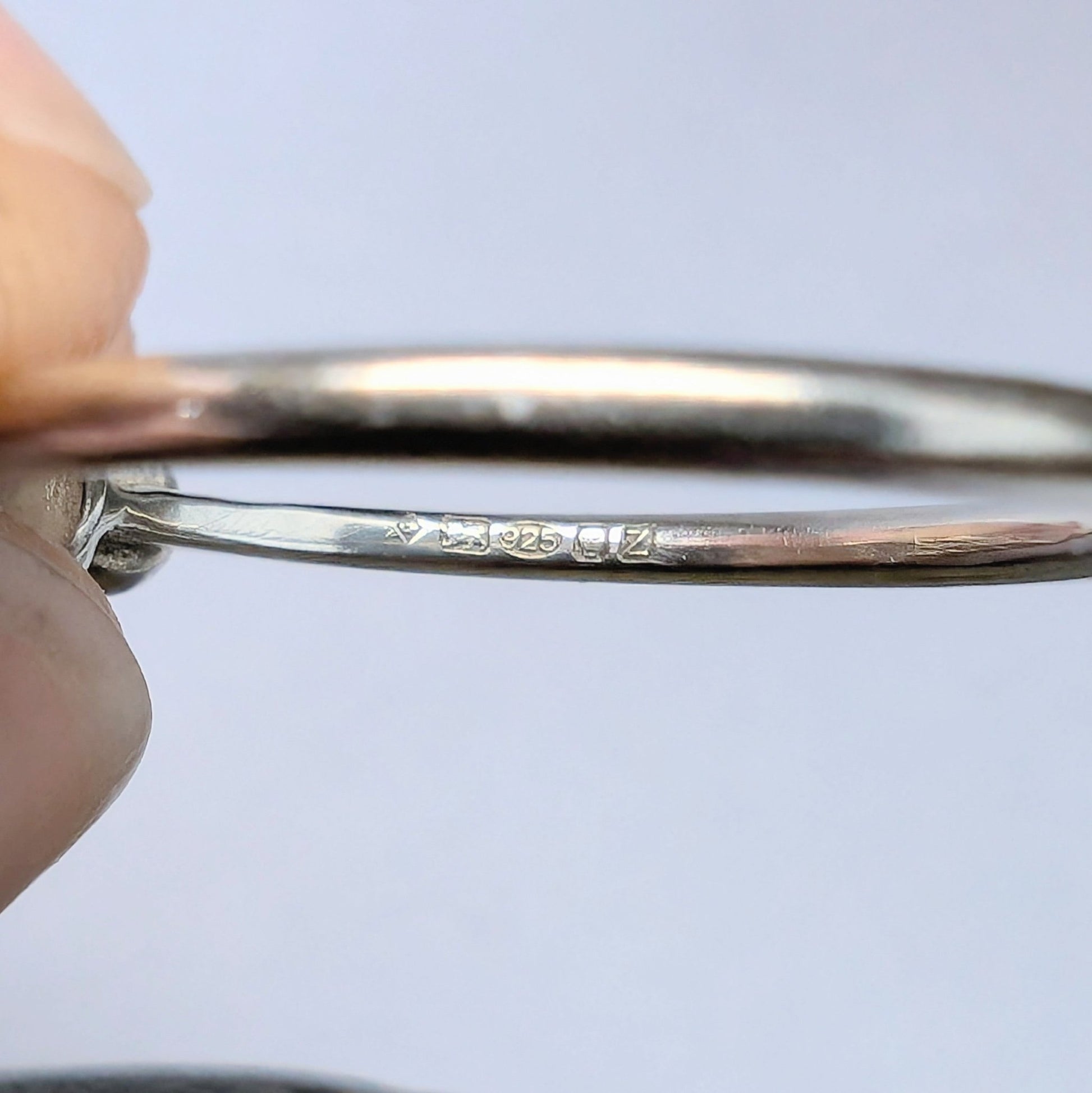 Pink CZ Recycled Silver Ring - Not Lost Jewellery