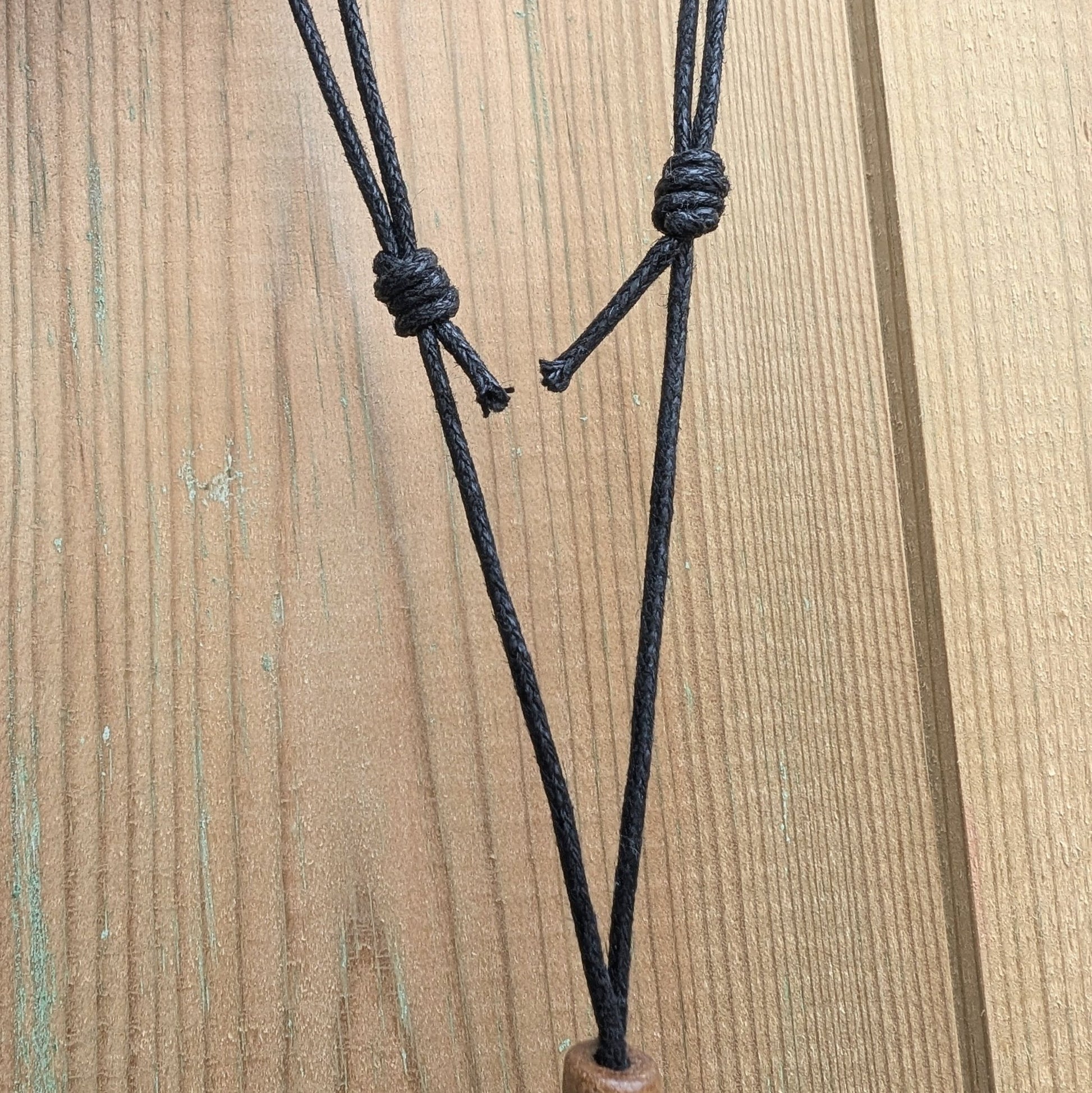 Recycled Sterling Silver Molten Pendant Cord Necklace - Not Lost Jewellery