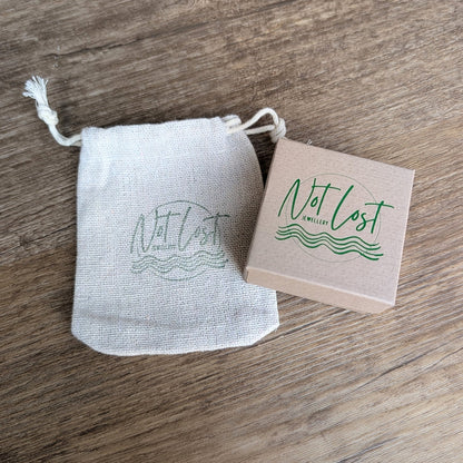 Recycled Sterling Silver 'Not Lost' & 'Lost' Pendant Cord Necklace - Not Lost Jewellery