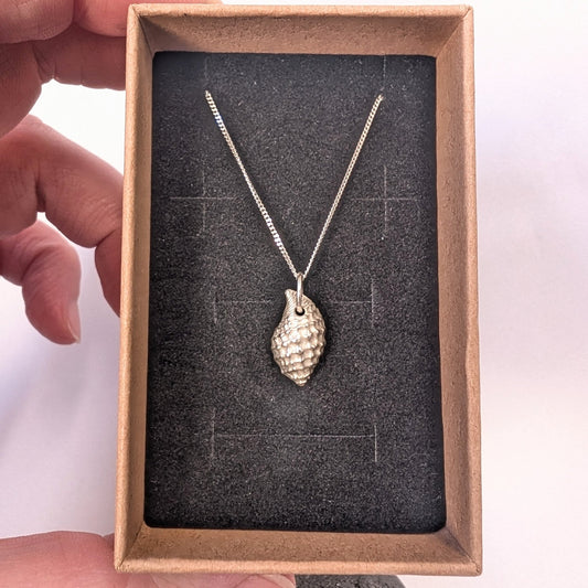 Textured Sea Shell Pendant Necklace - Not Lost Jewellery