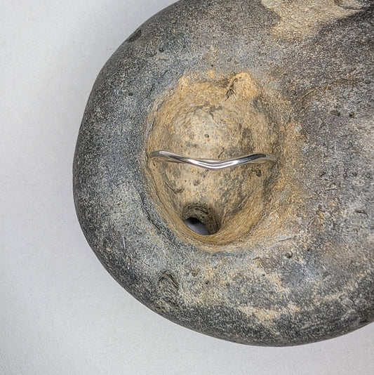 Wishbone Recycled Silver Ring - Not Lost Jewellery