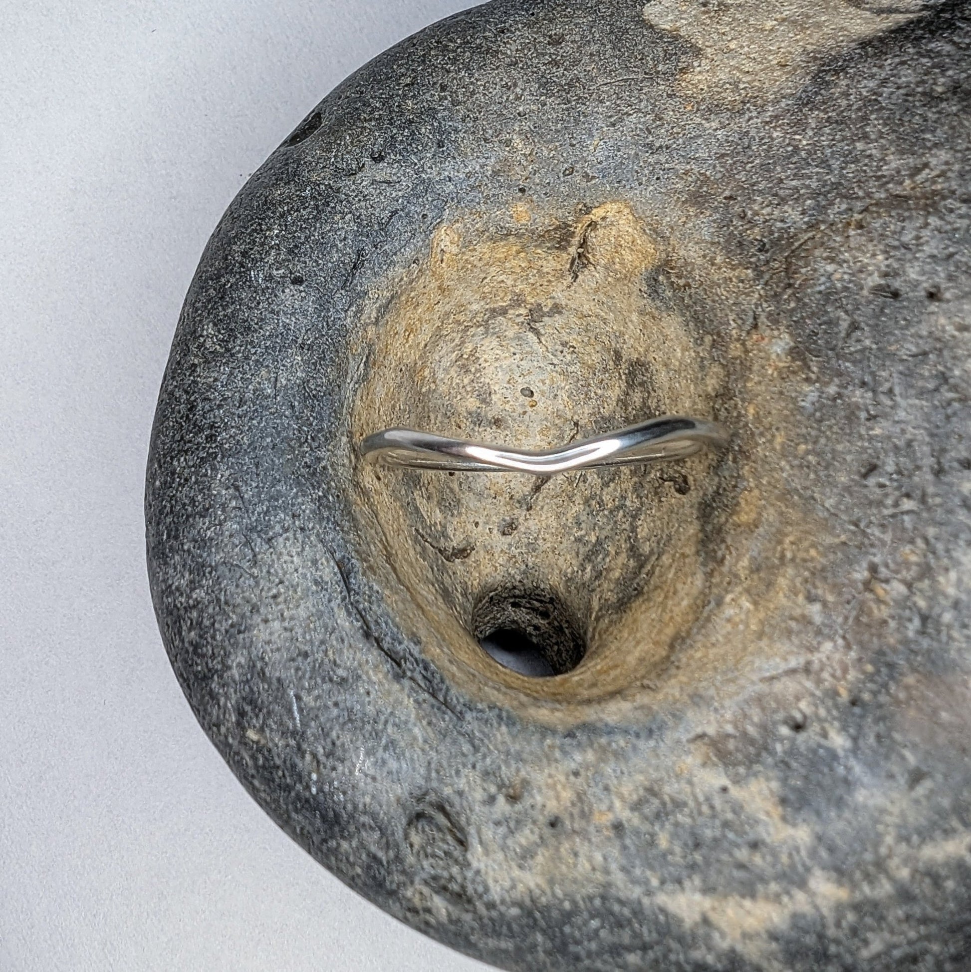 Wishbone Recycled Silver Ring - Not Lost Jewellery