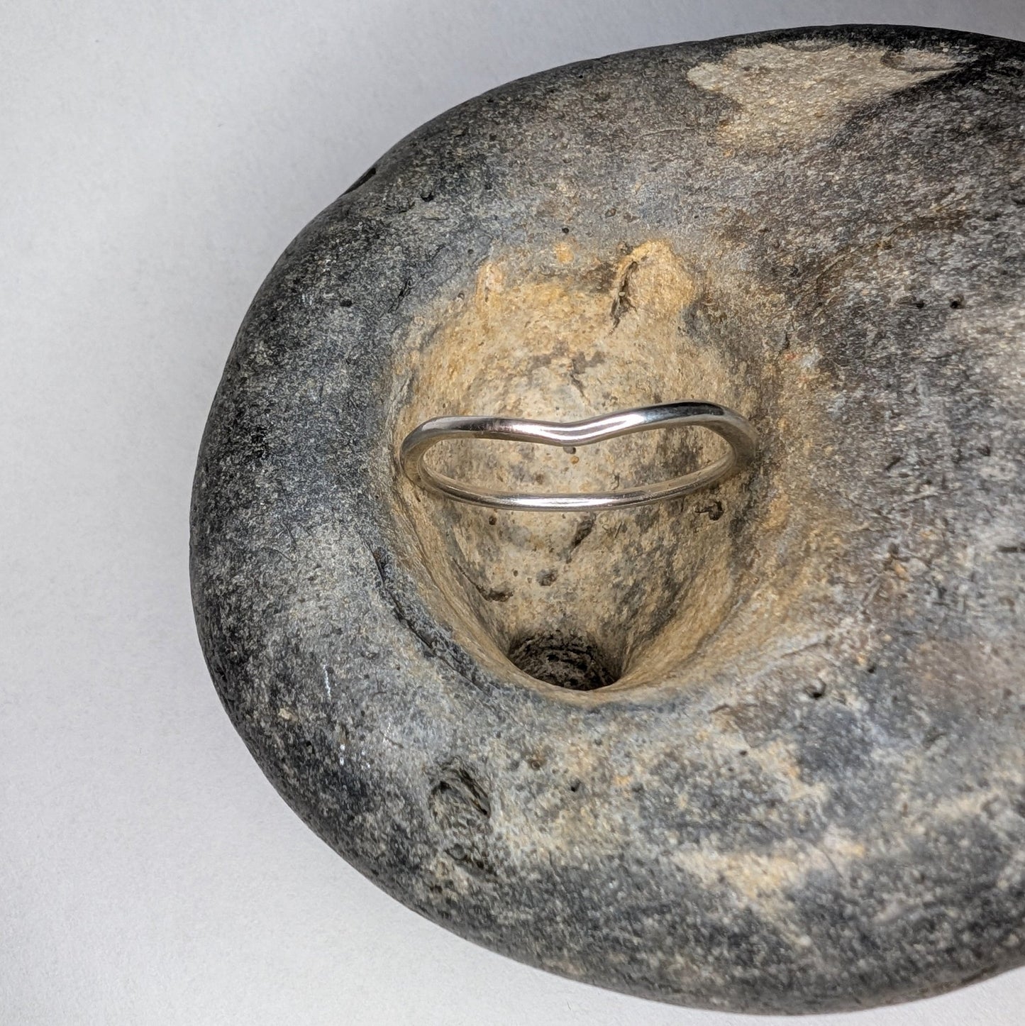 Wishbone Recycled Silver Ring - Not Lost Jewellery