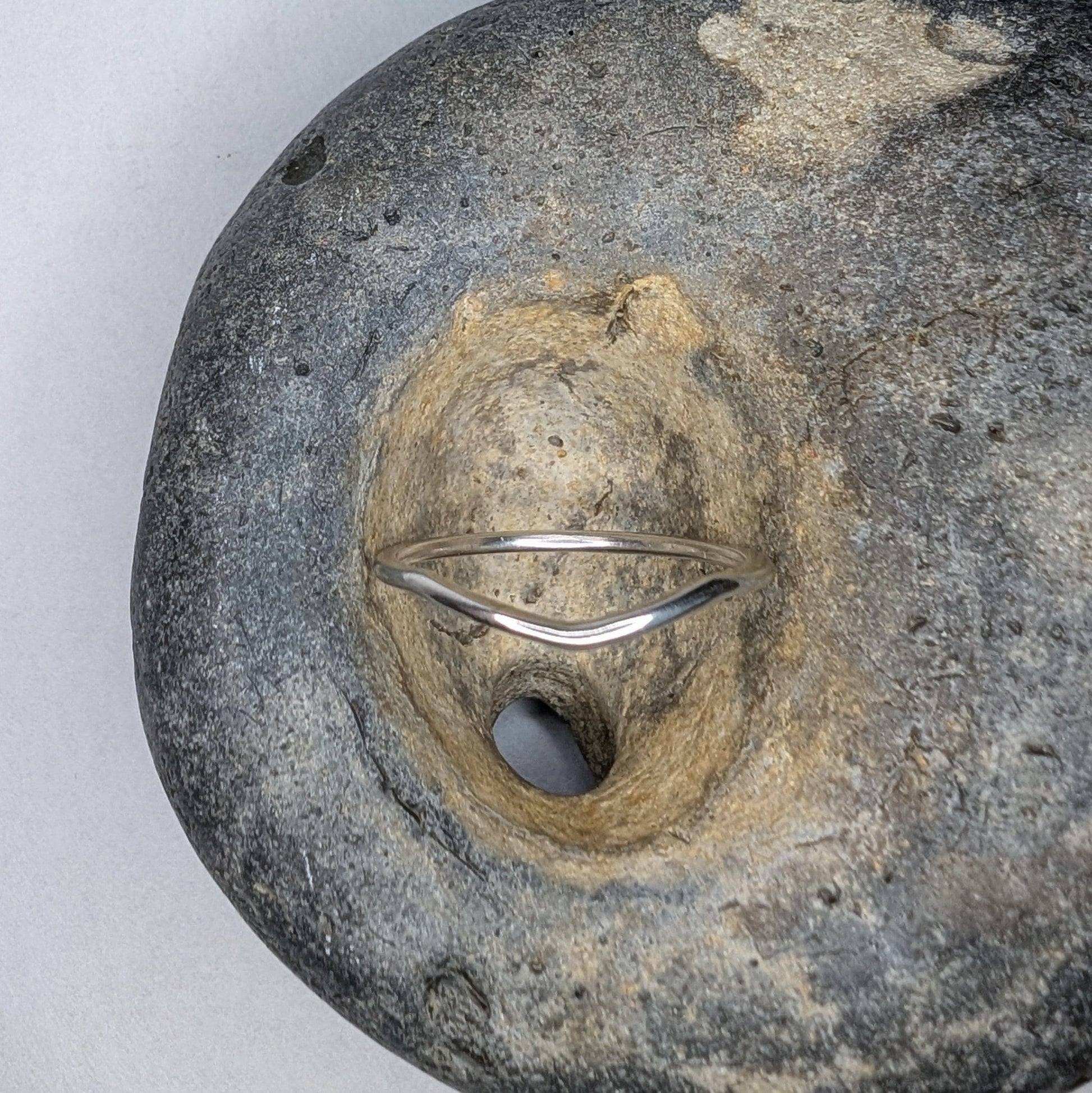 Wishbone Recycled Silver Ring - Not Lost Jewellery