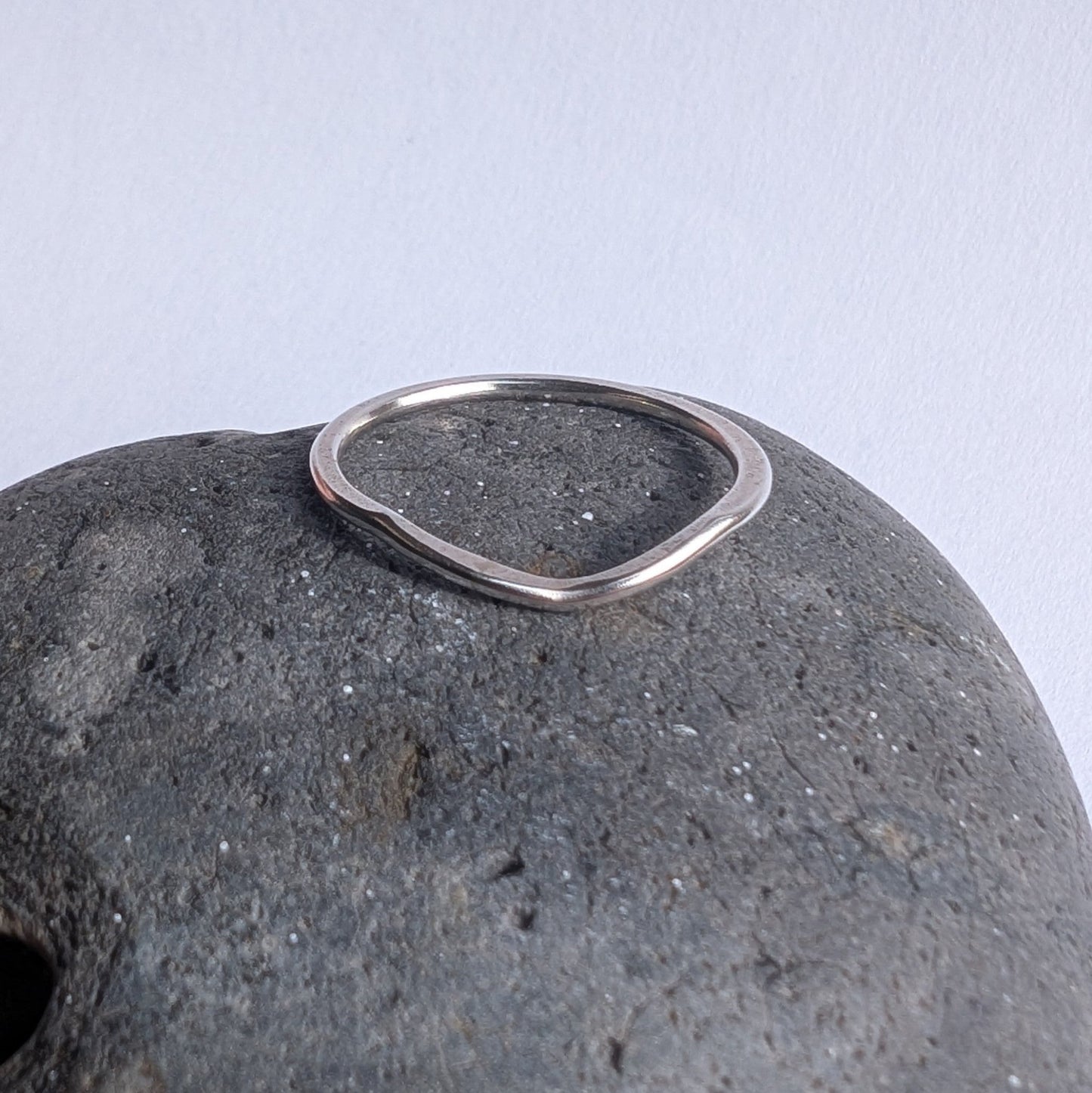 Wishbone Recycled Silver Ring - Not Lost Jewellery