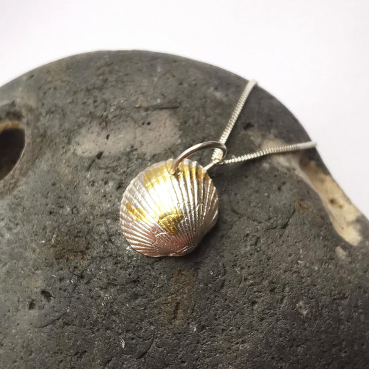 Keum Boo Sea Shell Pendant Necklace - Medium Size - Not Lost Jewellery